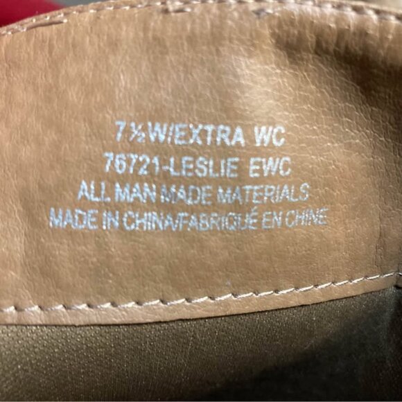 Leslie Extra Wide Calf Distressed Faux Leather Boot with Gore Size 7 1/2W - Picture 6 of 6